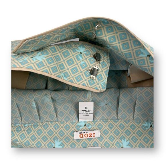 IZOD XFG Golf Pleated Culotte Shorts Size 10 - Picture 6 of 6